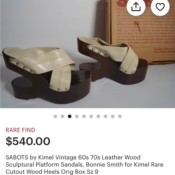 Vintage 70s Kimel Platform shoes - Picture 7 of 9